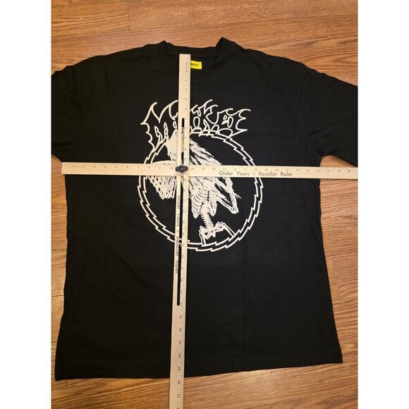 Market Studios Skeleton Dunk Till Death T-Shirt Mens SZ XL Black Graphic Tee - Picture 5 of 7